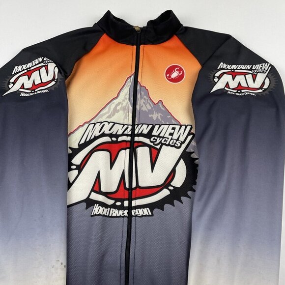 Castelli Cycling Jacket Men’s L Thermal Long Sleeve Fleece Lined Full Zip - Picture 9 of 15